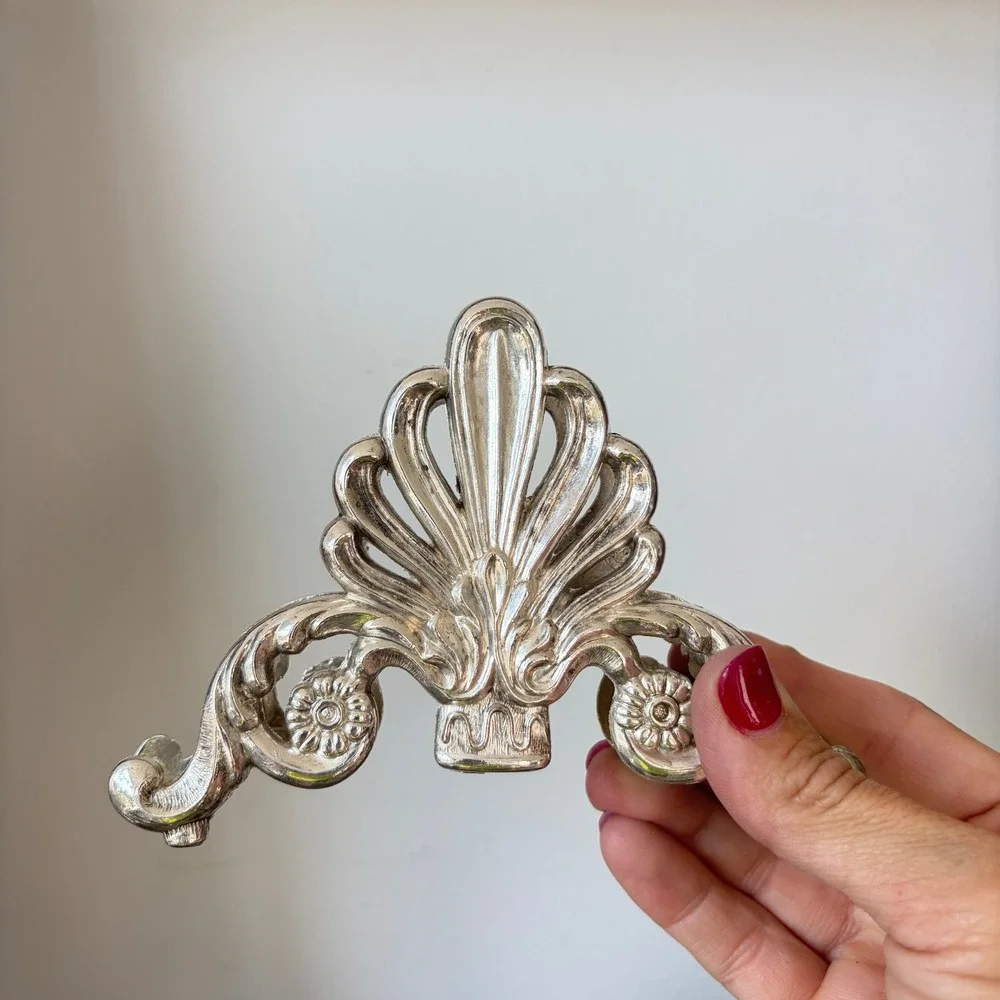 Vintage Ornate Silver Plated Napkin Holders Set of 4 Regency Style